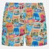 MC2 Saint Barth Mid-length Gustavia Swim-shorts With Ibiza Postcard Print | AI CO-CREATED DESIGN BY RICKDICK - POWERED BY RED-EYE -MC2 Saint Barth Shop UID GUS000105536H MAN SWIMSHORT WHITE POSTCARD PLACES AIBYRICKDICK 5