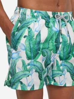 Tropical Leaf Print Mid-length Swim Shorts 11 Tropical Leaf Print Mid-length Swim Shorts -MC2 Saint Barth Shop UID GUS0001ARIE01 MAN SWIMSHORT GREEN MC2 MC2 20250704170012 2