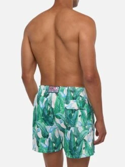 Tropical Leaf Print Mid-length Swim Shorts 12 Tropical Leaf Print Mid-length Swim Shorts -MC2 Saint Barth Shop UID GUS0001ARIE01 MAN SWIMSHORT GREEN MC2 MC2 20250704173518 3