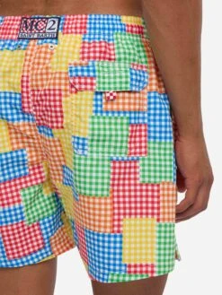 Multicolor Gingham Man Swim Shorts 13 Multicolor Gingham Man Swim Shorts -MC2 Saint Barth Shop UID GUS0001PTVCCO MAN SWIMSHORT MULTICOLOR STRIPESVICHY MC2 20250704170012 4