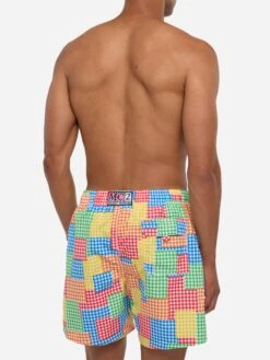 Multicolor Gingham Man Swim Shorts 12 Multicolor Gingham Man Swim Shorts -MC2 Saint Barth Shop UID GUS0001PTVCCO MAN SWIMSHORT MULTICOLOR STRIPESVICHY MC2 20250704173518 3