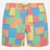 Multicolor Gingham Man Swim Shorts -MC2 Saint Barth Shop UID GUS0001PTVCCO MAN SWIMSHORT MULTICOLOR STRIPESVICHY MC2 20250711083505 5