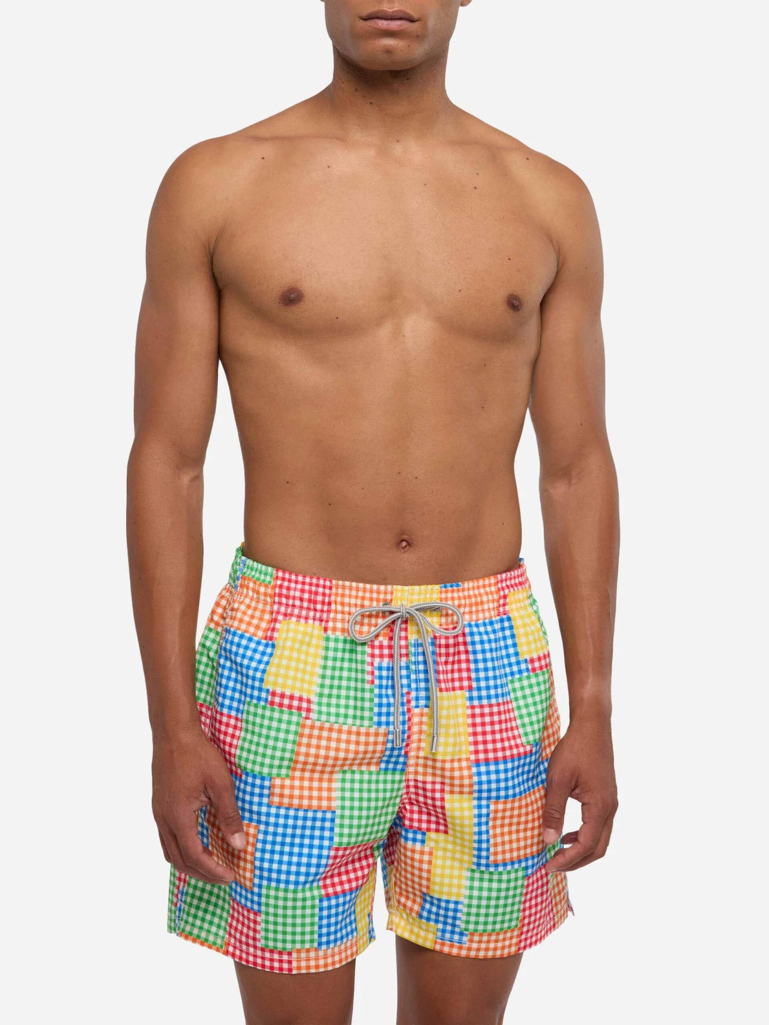 Multicolor Gingham Man Swim Shorts 5 Multicolor Gingham Man Swim Shorts - Image 3