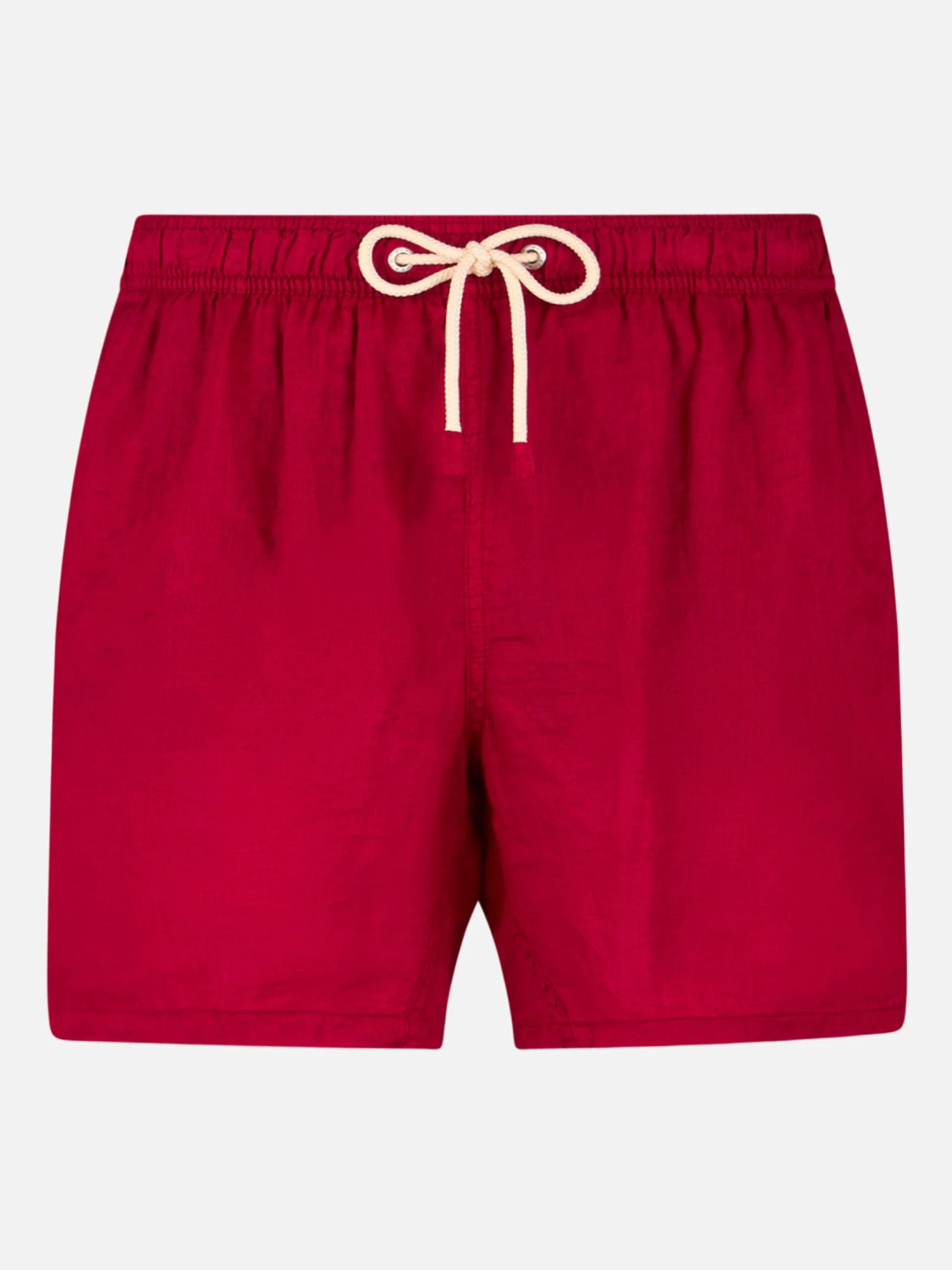 MC2 Saint Barth Man Burgundy Linen Swim Shorts 3 MC2 Saint Barth Man Burgundy Linen Swim Shorts