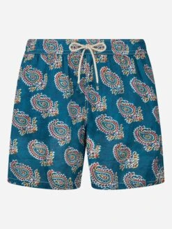 MC2 Saint Barth Man Mid-length Linen Swim-shorts Gustavia With