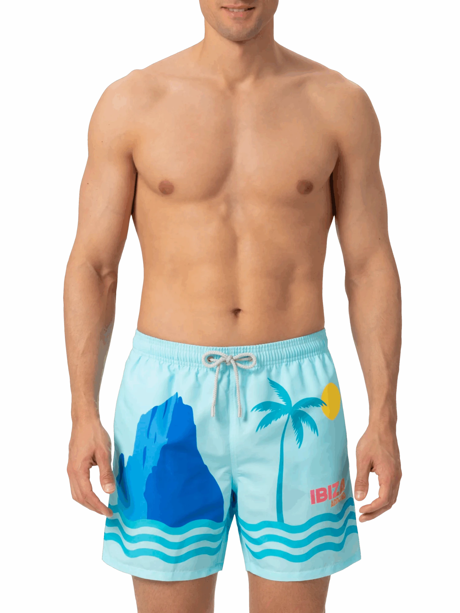 MC2 Saint Barth Mid-length Gustavia Swim-shorts With Ibiza Postcard Placed Print 5 MC2 Saint Barth Mid-length Gustavia Swim-shorts With Ibiza Postcard Placed Print - Image 3