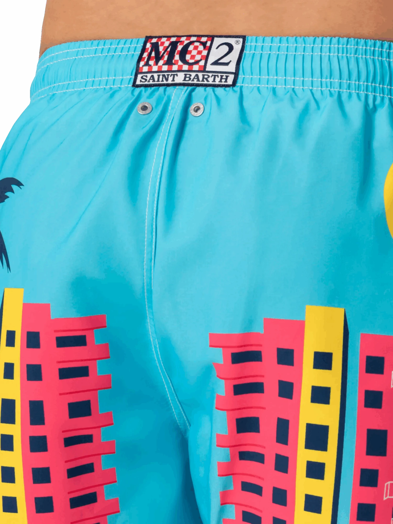 MC2 Saint Barth Mid-length Gustavia Swim-shorts With Miami Postcard Placed Print 8 MC2 Saint Barth Mid-length Gustavia Swim-shorts With Miami Postcard Placed Print - Image 6