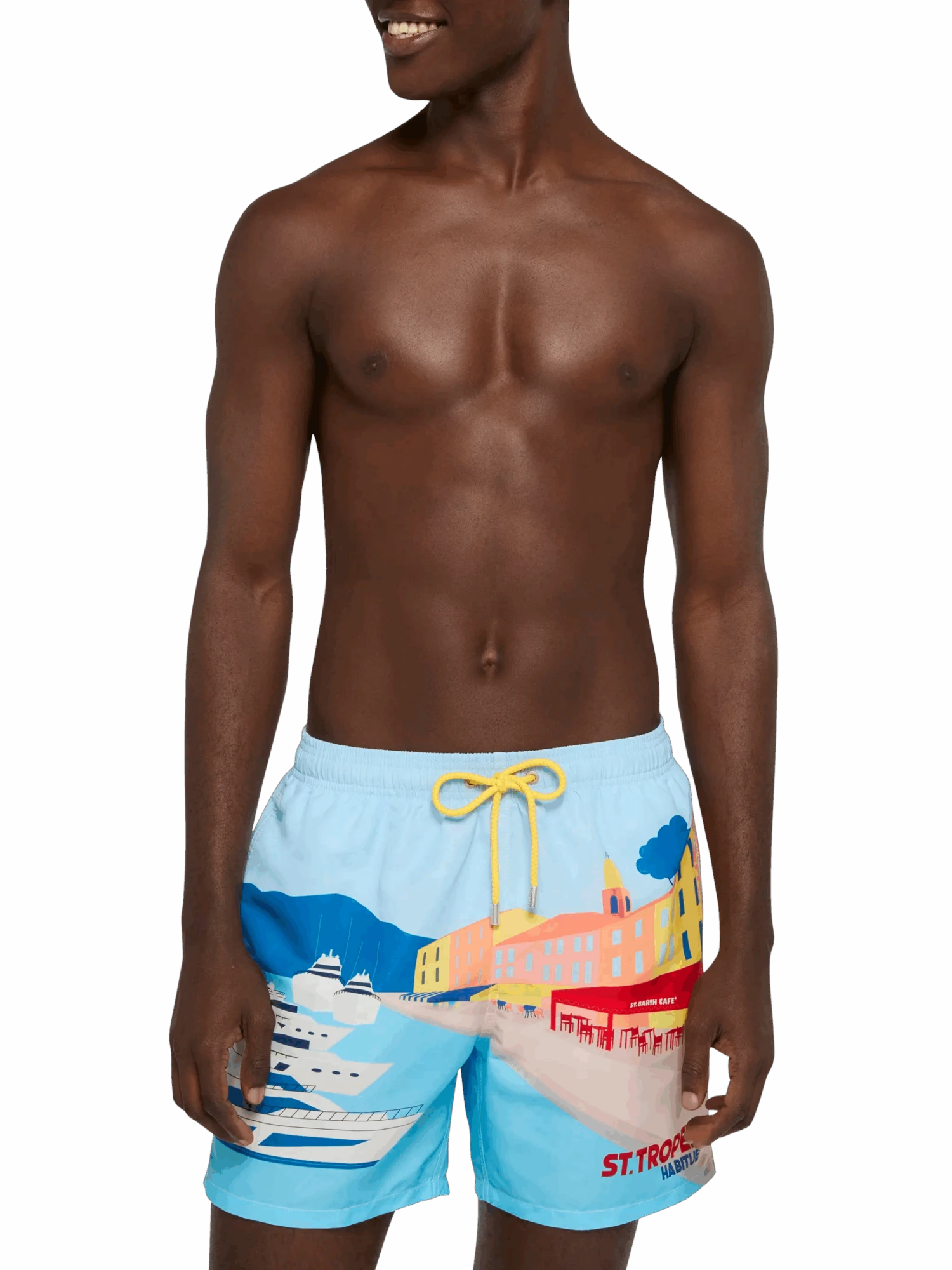MC2 Saint Barth Mid-length Gustavia Swim-shorts With St. Tropez Postcard Placed Print 5 MC2 Saint Barth Mid-length Gustavia Swim-shorts With St. Tropez Postcard Placed Print - Image 3