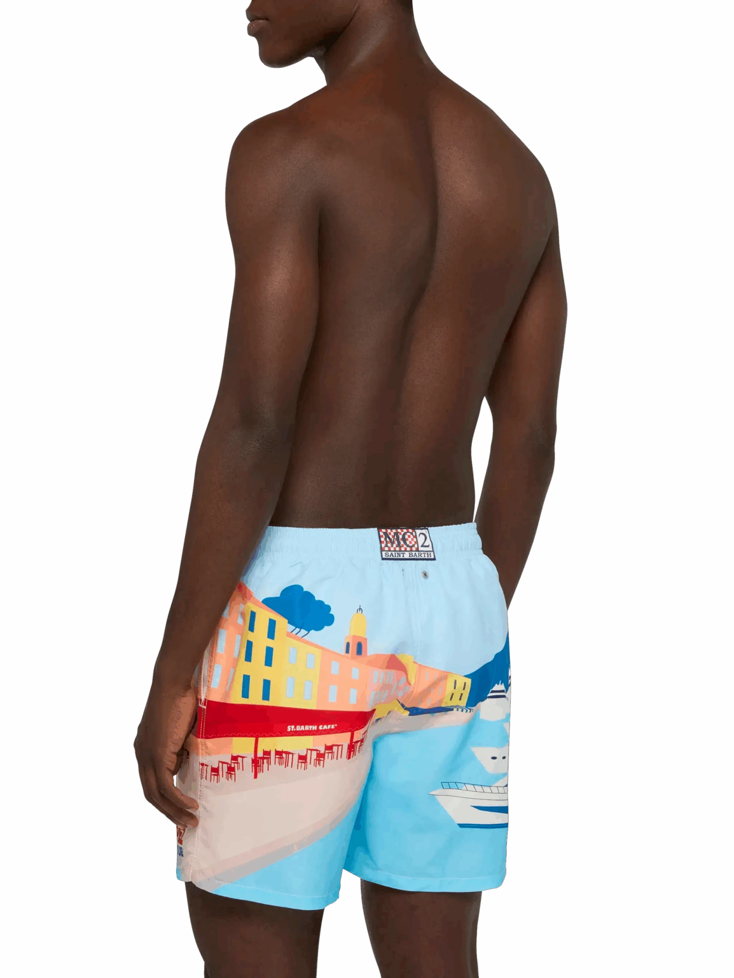MC2 Saint Barth Mid-length Gustavia Swim-shorts With St. Tropez Postcard Placed Print 7 MC2 Saint Barth Mid-length Gustavia Swim-shorts With St. Tropez Postcard Placed Print - Image 5
