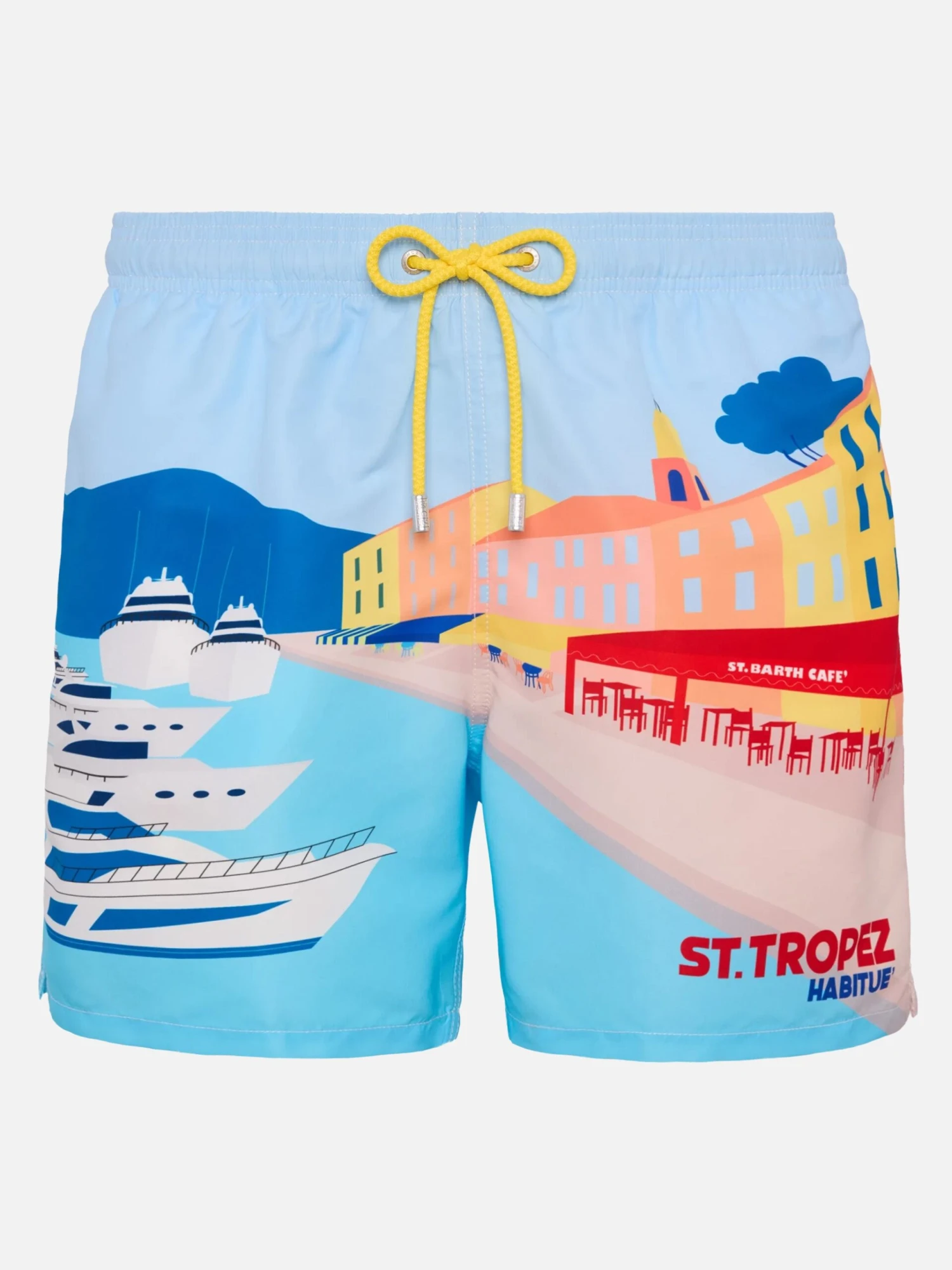 MC2 Saint Barth Mid-length Gustavia Swim-shorts With St. Tropez Postcard Placed Print 3 MC2 Saint Barth Mid-length Gustavia Swim-shorts With St. Tropez Postcard Placed Print