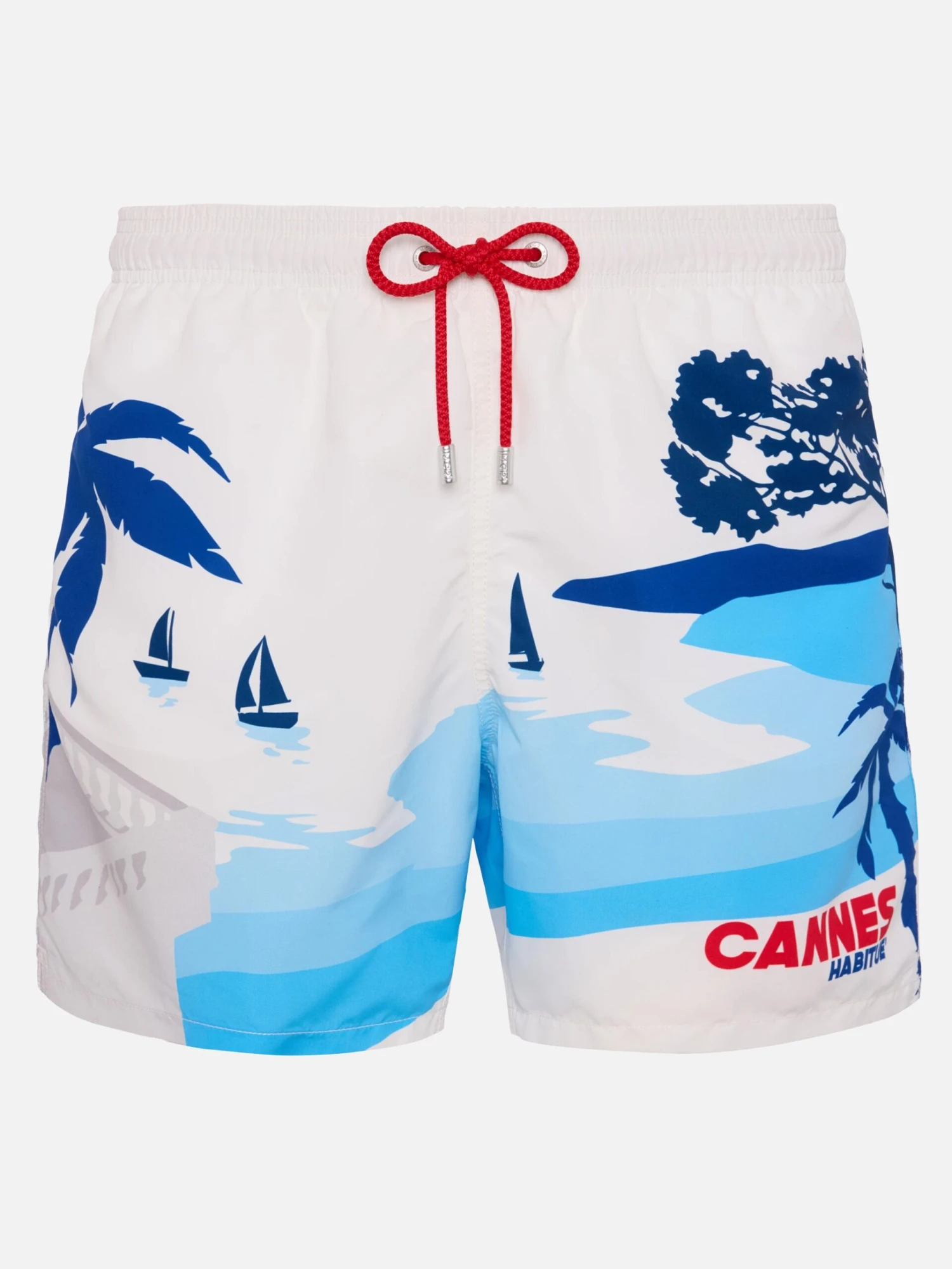 MC2 Saint Barth Mid-length Gustavia Swim-shorts With Cannes Postcard Placed Print 3 MC2 Saint Barth Mid-length Gustavia Swim-shorts With Cannes Postcard Placed Print