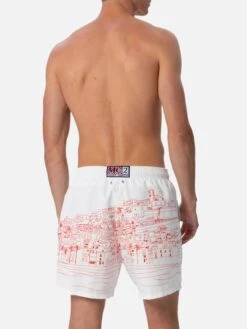 MC2 Saint Barth Mid-length Gustavia Swim-shorts With Ibiza Placed Print 11 MC2 Saint Barth Mid-length Gustavia Swim-shorts With Ibiza Placed Print -MC2 Saint Barth Shop UID GUS000902823H MAN SWIMSHORT WHITE 2