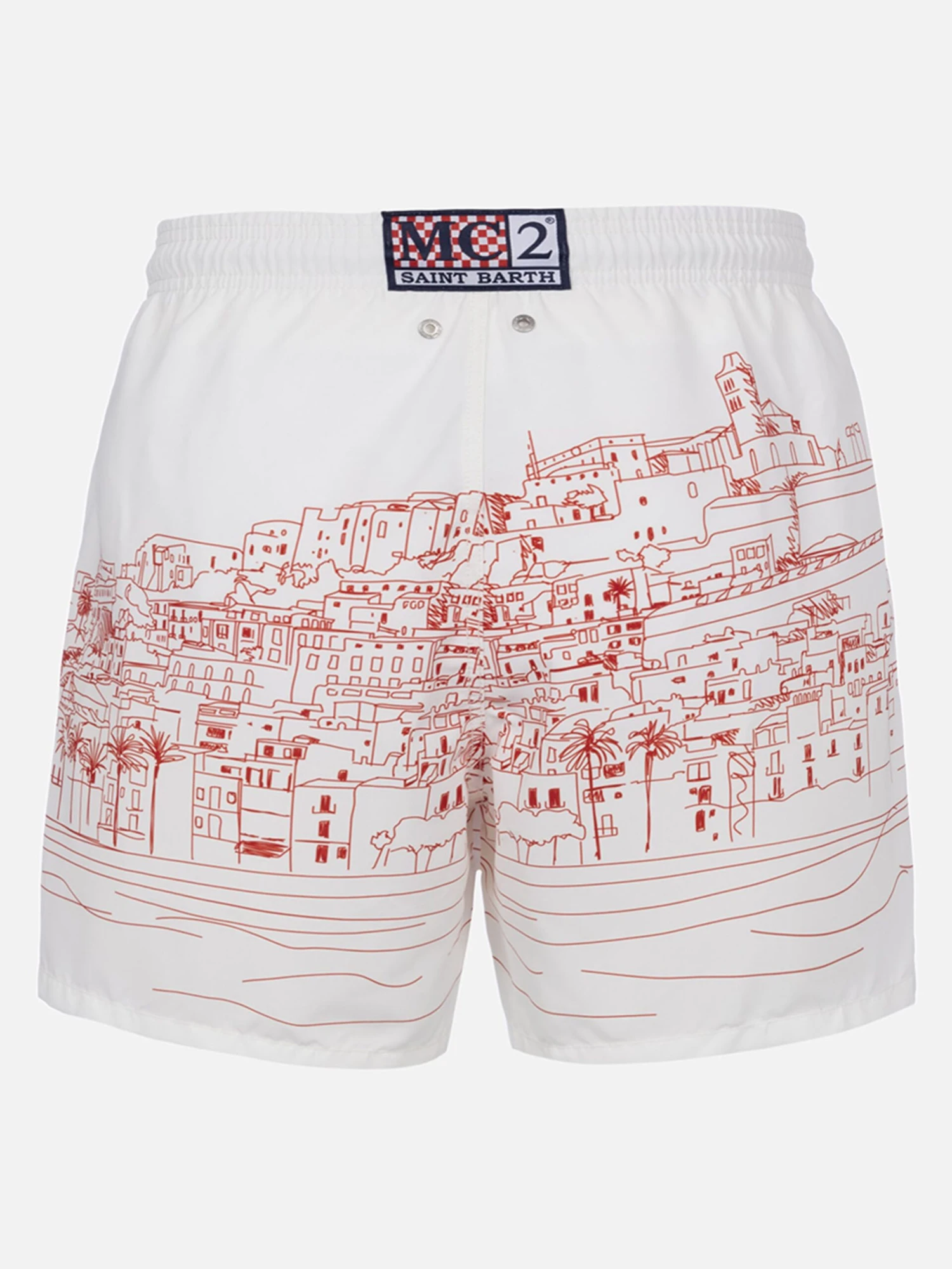 MC2 Saint Barth Mid-length Gustavia Swim-shorts With Ibiza Placed Print 4 MC2 Saint Barth Mid-length Gustavia Swim-shorts With Ibiza Placed Print - Image 2
