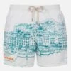 MC2 Saint Barth Mid-length Gustavia Swim-shorts With Cannes Placed Print