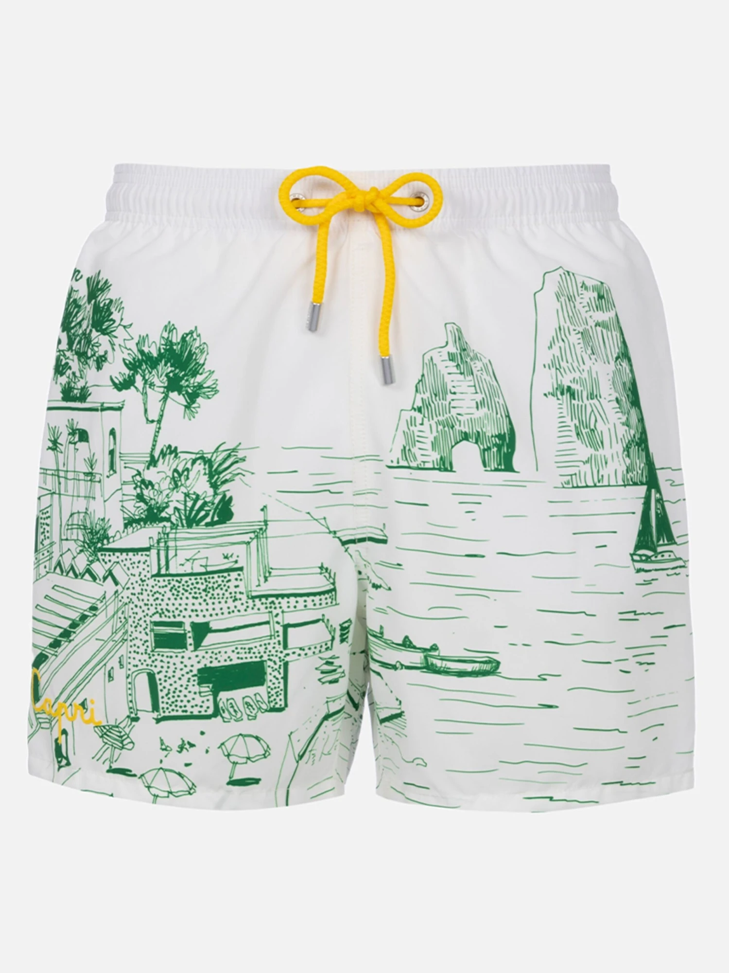 MC2 Saint Barth Mid-length Gustavia Swim-shorts With Faraglioni Placed Print 3 MC2 Saint Barth Mid-length Gustavia Swim-shorts With Faraglioni Placed Print