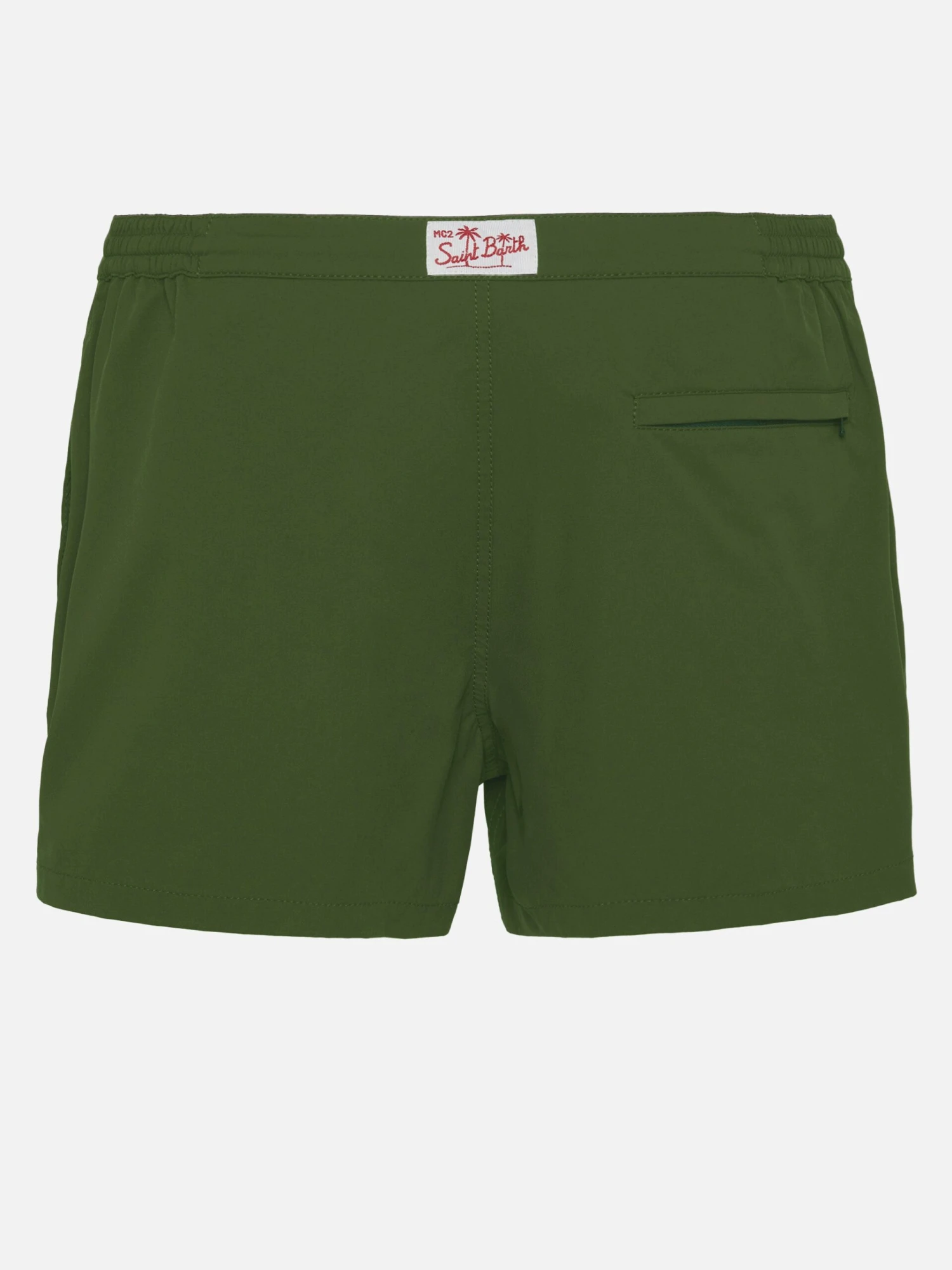 MC2 Saint Barth Harrys Military Green Fitted Cut Swim Shorts 4 MC2 Saint Barth Harrys Military Green Fitted Cut Swim Shorts - Image 2