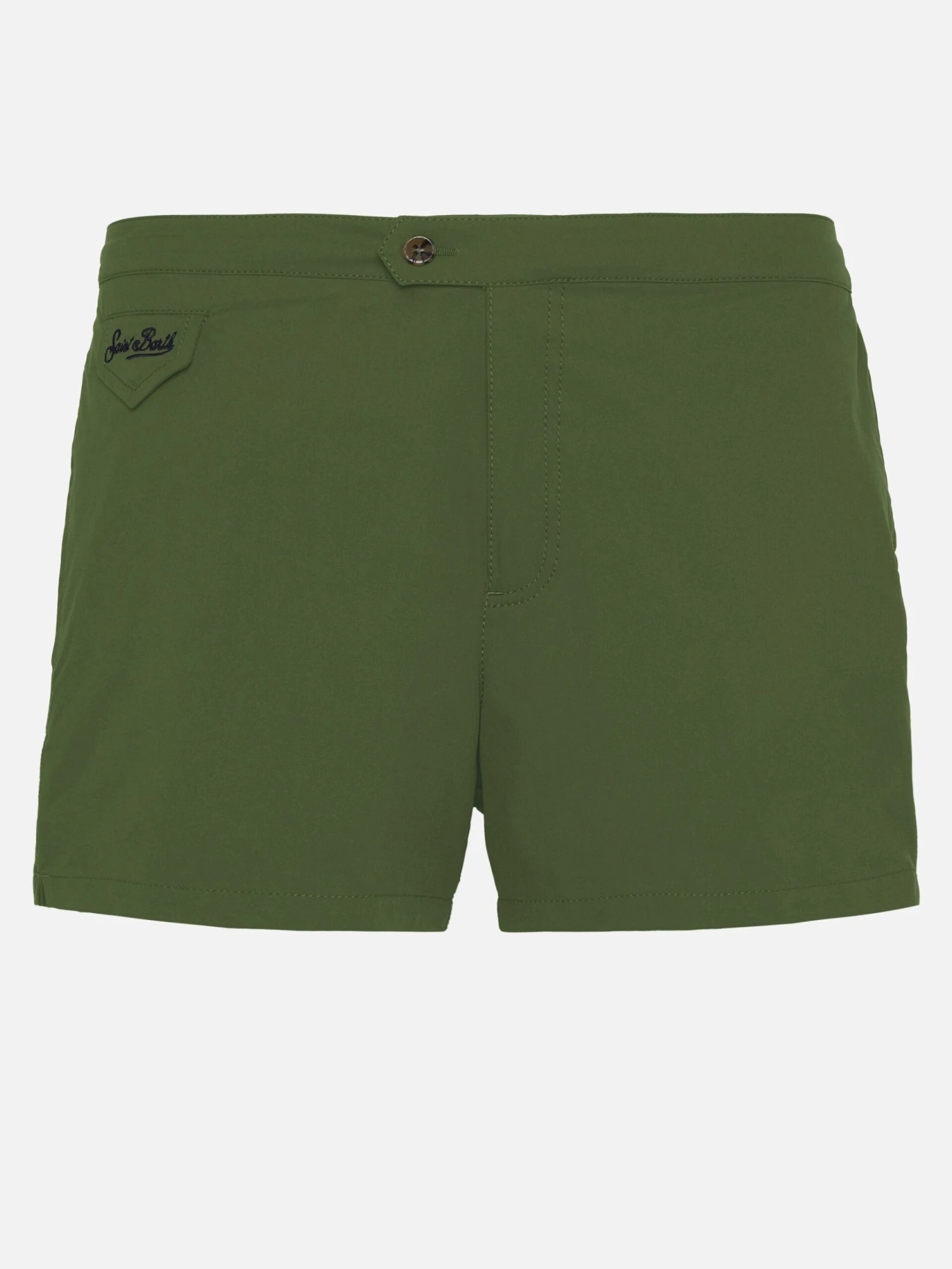 MC2 Saint Barth Harrys Military Green Fitted Cut Swim Shorts 3 MC2 Saint Barth Harrys Military Green Fitted Cut Swim Shorts