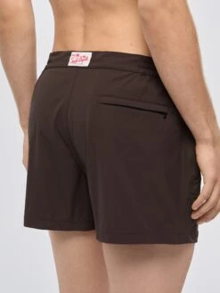 MC2 Saint Barth Harrys Camel Brown Fitted Cut Swim Shorts -MC2 Saint Barth Shop UID HAR000100284H MAN SWIMSHORT BROWN PLAINCOLOR MC2 4