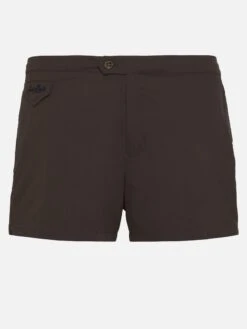 MC2 Saint Barth Harrys Camel Brown Fitted Cut Swim Shorts