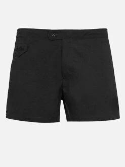 MC2 Saint Barth Man Black Fitted Cut Swim Shorts Harrys