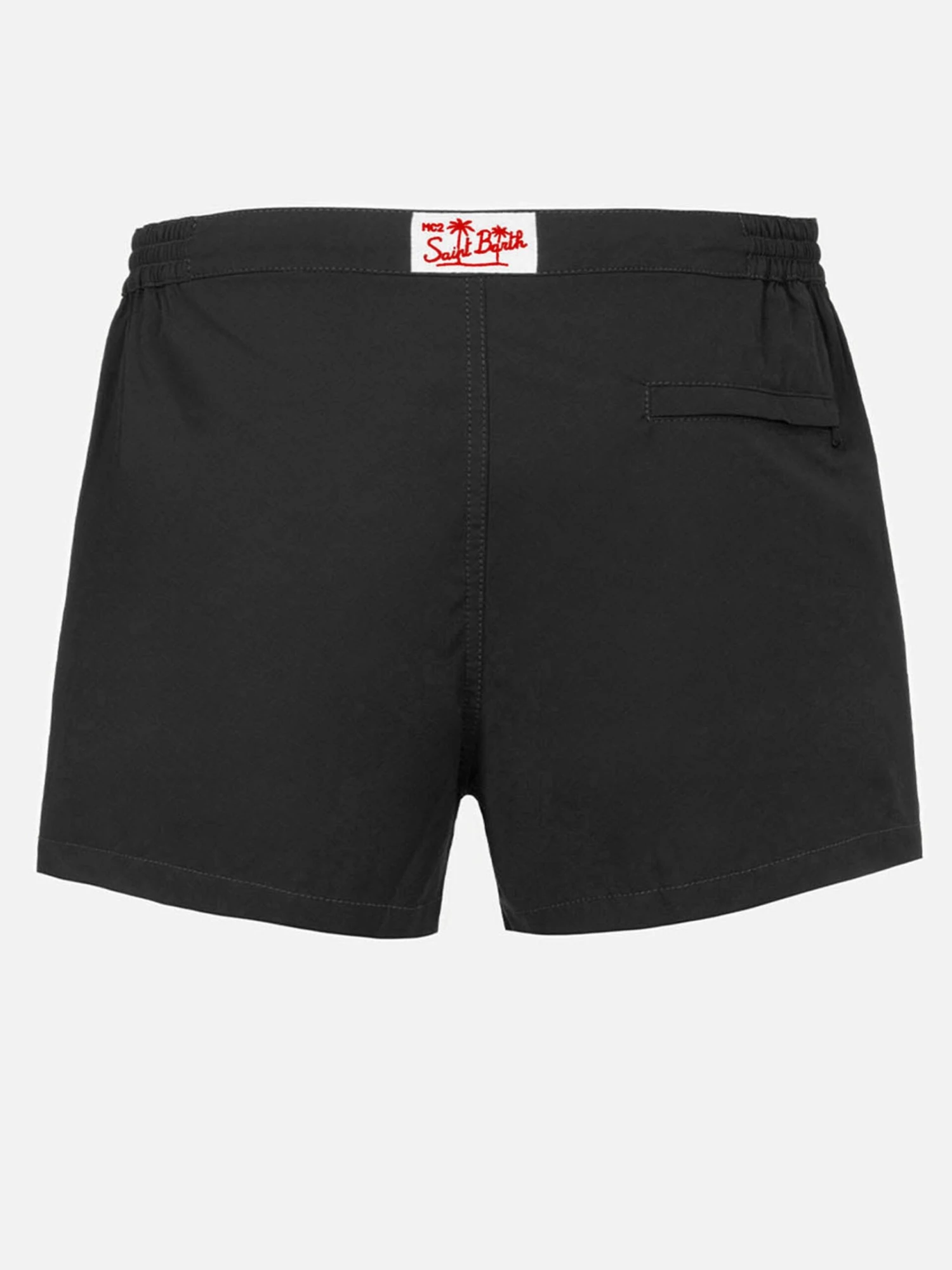 MC2 Saint Barth Man Black Fitted Cut Swim Shorts Harrys 4 MC2 Saint Barth Man Black Fitted Cut Swim Shorts Harrys - Image 2