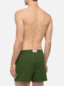 MC2 Saint Barth Harrys Military Green Fitted Cut Swim Shorts 9 MC2 Saint Barth Harrys Military Green Fitted Cut Swim Shorts -MC2 Saint Barth Shop UID HAR000100513D MAN SWIMSHORT GREEN TINTA UNITA 4