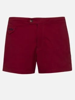 MC2 Saint Barth Man Burgundy Fitted Cut Swim Shorts Harrys