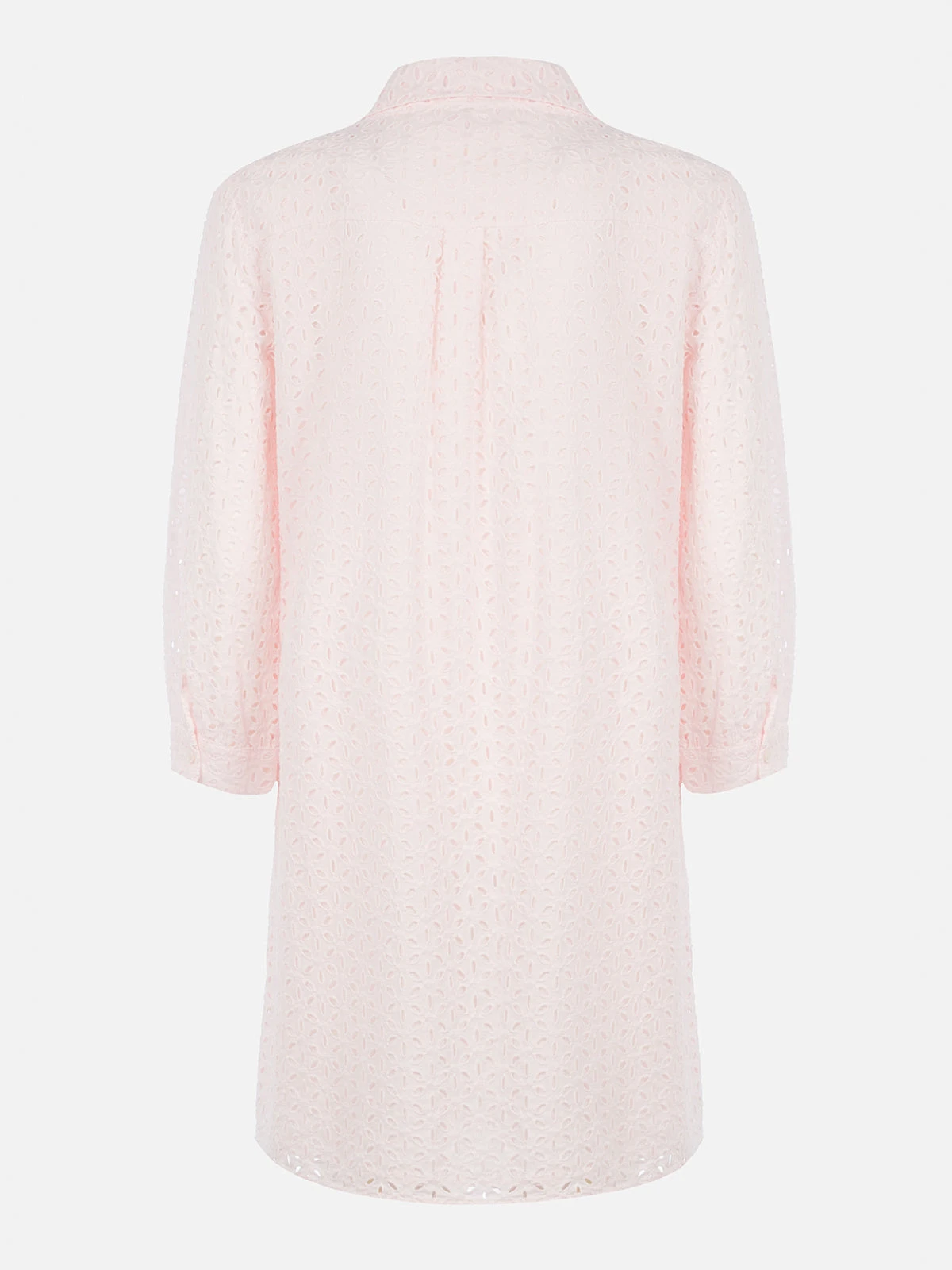MC2 Saint Barth Woman Pink Sangallo Shirt Mini Dress 7 MC2 Saint Barth Woman Pink Sangallo Shirt Mini Dress - Image 5