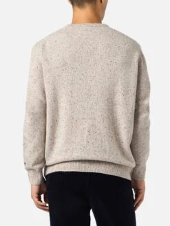 MC2 Saint Barth Man Beige Sweater Heron With Moritz Polo Embroidery -MC2 Saint Barth Shop UID HER000100421G MAN KNITWEAR BROWN 20240930163500 2