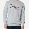 MC2 Saint Barth Man Gray Sweater Heron With Cortina Apres Ski Embroidery -MC2 Saint Barth Shop UID HER000102631G MAN KNITWEAR GREY 20240903133402 2