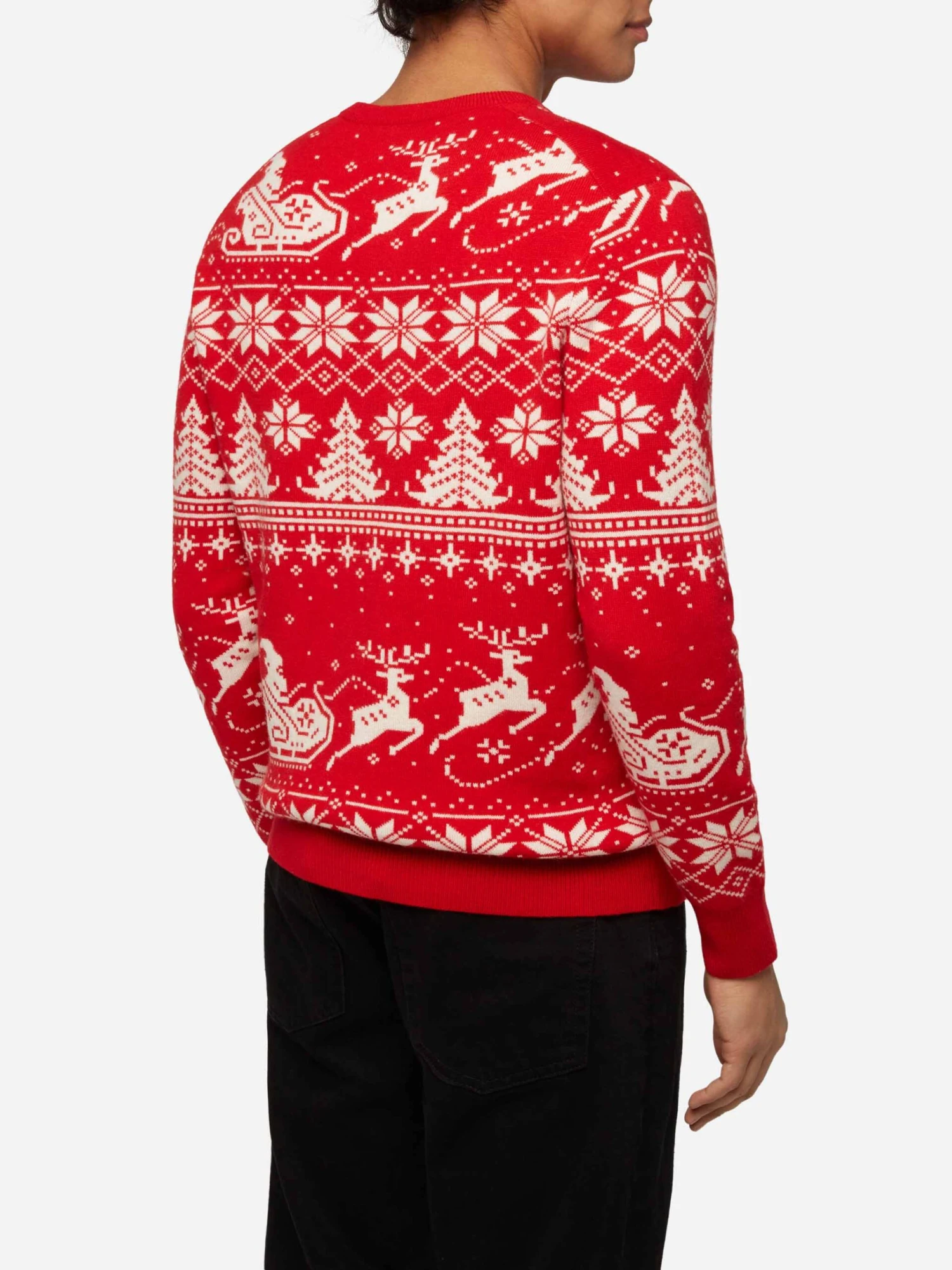 MC2 Saint Barth Fairs Isle Sweater Heron With Jingle Balls Jacquard 5 MC2 Saint Barth Fairs Isle Sweater Heron With Jingle Balls Jacquard - Image 3