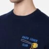 MC2 Saint Barth Man Blue Sweater Heron With Pasta Lover Embroidery -MC2 Saint Barth Shop UID HER000500676G MAN KNITWEAR BLUE 20240903133402 4
