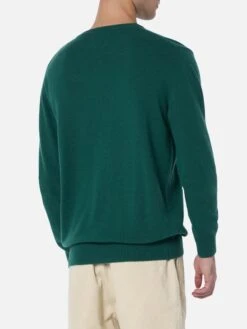MC2 Saint Barth Man Green Sweater Heron With It's Wine O'clock Embroidery 8 MC2 Saint Barth Man Green Sweater Heron With It's Wine O'clock Embroidery -MC2 Saint Barth Shop UID HER000503002G MAN KNITWEAR GREEN 20240903133402 3