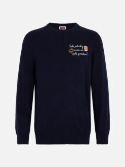 MC2 Saint Barth Man Sweater Heron Light With Sole, Whisky...embroidery | VACANZE DI NATALE SPECIAL EDITION 8 MC2 Saint Barth Man Sweater Heron Light With Sole, Whisky...embroidery | VACANZE DI NATALE SPECIAL EDITION -MC2 Saint Barth Shop UID HER000503339G MAN KNITWEAR BLUE 20241023093500 4