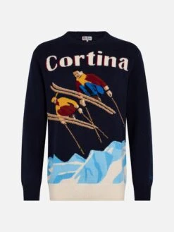 MC2 Saint Barth Man Blue Sweater Heron With Cortina Ski Postcard Jacquard 9 MC2 Saint Barth Man Blue Sweater Heron With Cortina Ski Postcard Jacquard -MC2 Saint Barth Shop UID HER001102903G MAN KNITWEAR BLUE 20241023093500 4