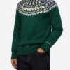 MC2 Saint Barth Alpaca Sweater Heron Nordic Soft With Fair Isle Jacquard And Courma Embroidery -MC2 Saint Barth Shop UID HER001600913C MAN KNITWEAR GREEN MOUNTAINSTYLE 0 20250107180001 1