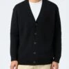 MC2 Saint Barth Man Black Cashmere Blend Cardigan Herrison -MC2 Saint Barth Shop UID HERR00100038G MAN KNITWEAR BLACK 20240930170000 1