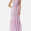 MC2 Saint Barth Woman Halterneck Dress With Striped Print -MC2 Saint Barth Shop UID IDA00103980F WOMAN DRESS PINK 01