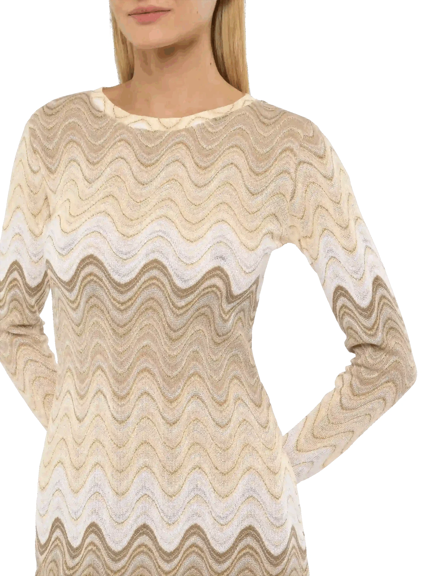 MC2 Saint Barth Imany Raschel Mini Dress In Gold Hues 5 MC2 Saint Barth Imany Raschel Mini Dress In Gold Hues - Image 3