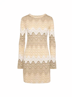 MC2 Saint Barth Imany Raschel Mini Dress In Gold Hues 8 MC2 Saint Barth Imany Raschel Mini Dress In Gold Hues -MC2 Saint Barth Shop UID IMY00100187H WOMAN DRESS BEIGE CHEVRON 0 4 548fe5f4 6b49 49c4 8dce 074ce1e8196f