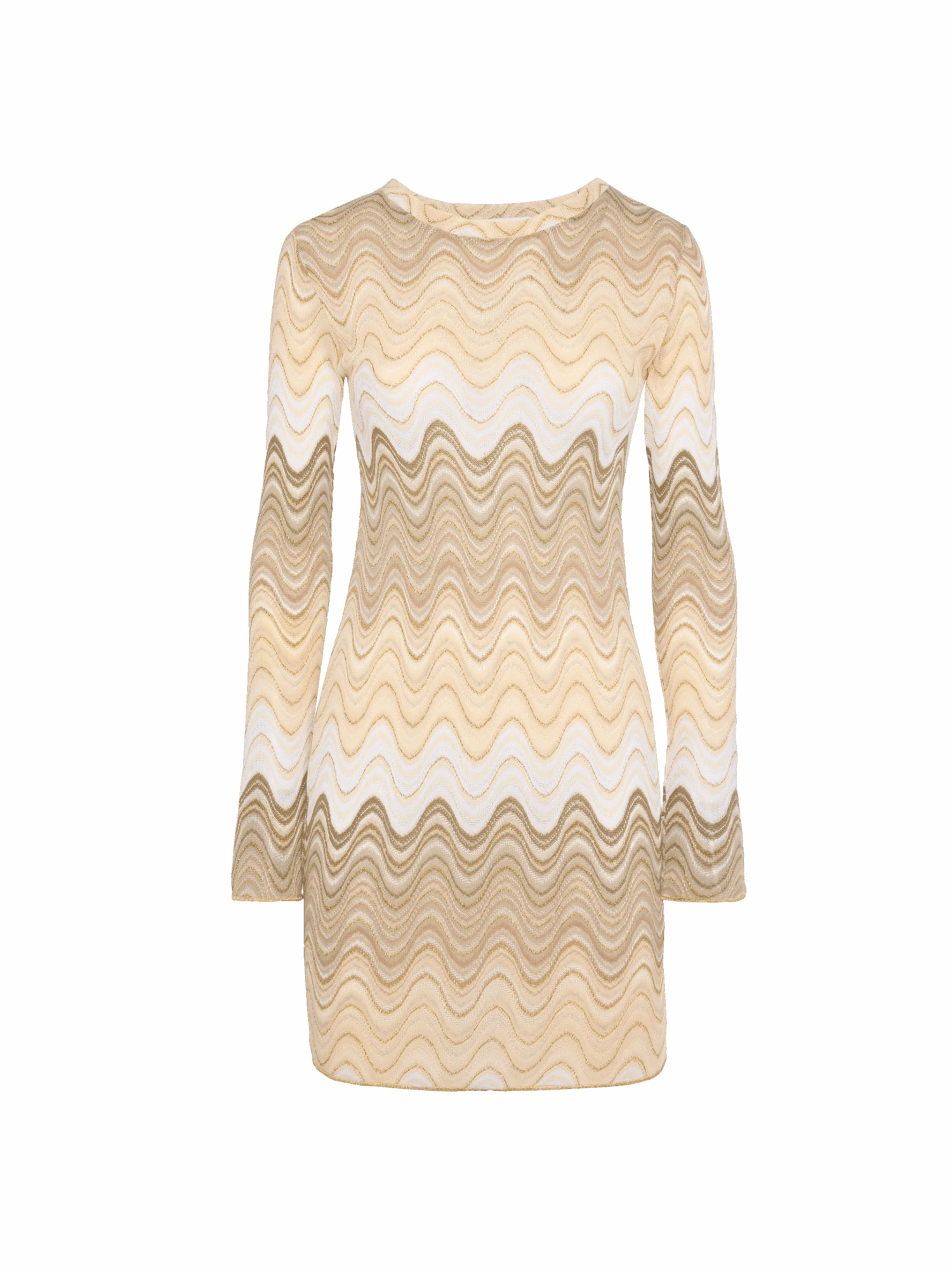 MC2 Saint Barth Imany Raschel Mini Dress In Gold Hues 4 MC2 Saint Barth Imany Raschel Mini Dress In Gold Hues - Image 2