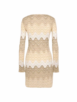 MC2 Saint Barth Imany Raschel Mini Dress In Gold Hues 11 MC2 Saint Barth Imany Raschel Mini Dress In Gold Hues -MC2 Saint Barth Shop UID IMY00100187H WOMAN DRESS BEIGE CHEVRON 0 5 255f70f7 4389 4acf b517 ab34f3c406da