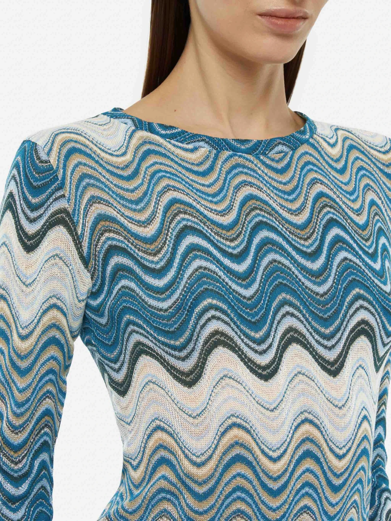 MC2 Saint Barth Imany Raschel Mini Dress In Teal Hues 4 MC2 Saint Barth Imany Raschel Mini Dress In Teal Hues - Image 2