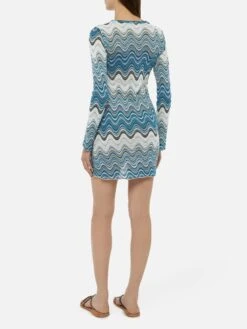 MC2 Saint Barth Imany Raschel Mini Dress In Teal Hues 9 MC2 Saint Barth Imany Raschel Mini Dress In Teal Hues -MC2 Saint Barth Shop UID IMY00101844H WOMAN DRESS GREEN 0 0 20250324143501 3