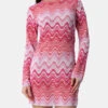 MC2 Saint Barth Woman Raschel Knit Pink Short Dress Imany 2 MC2 Saint Barth Woman Raschel Knit Pink Short Dress Imany -MC2 Saint Barth Shop UID IMY00102863F WOMAN DRESS PINK 1