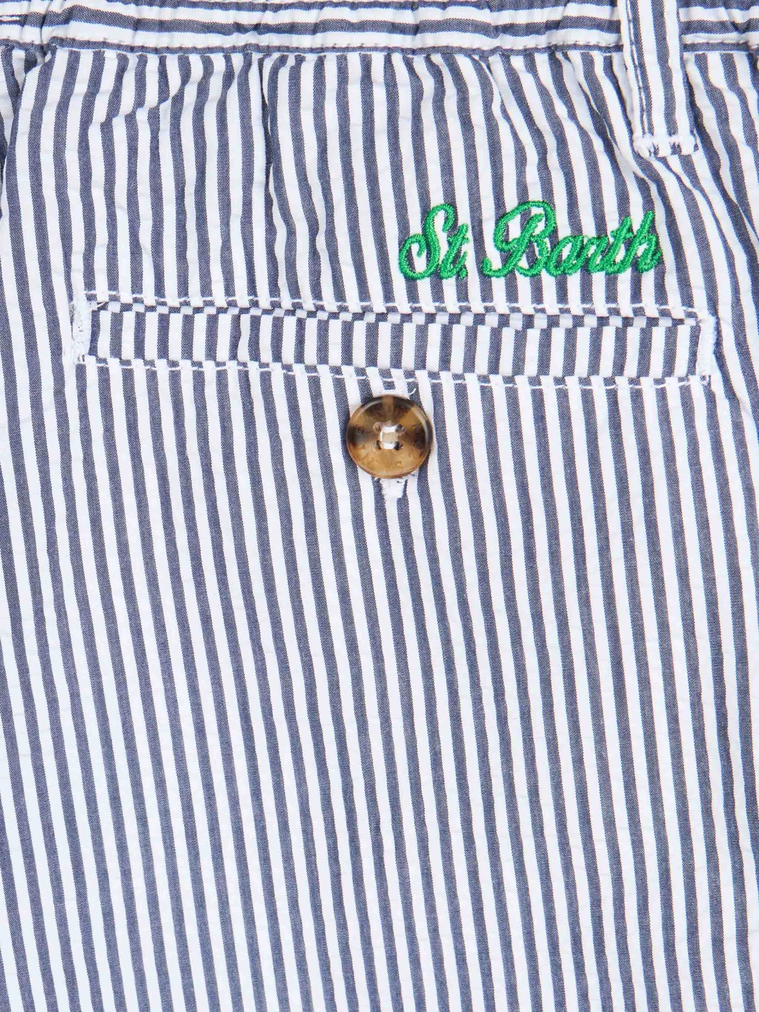 MC2 Saint Barth Boy Seersucker Bermuda Shorts Ischia Jr 5 MC2 Saint Barth Boy Seersucker Bermuda Shorts Ischia Jr - Image 3