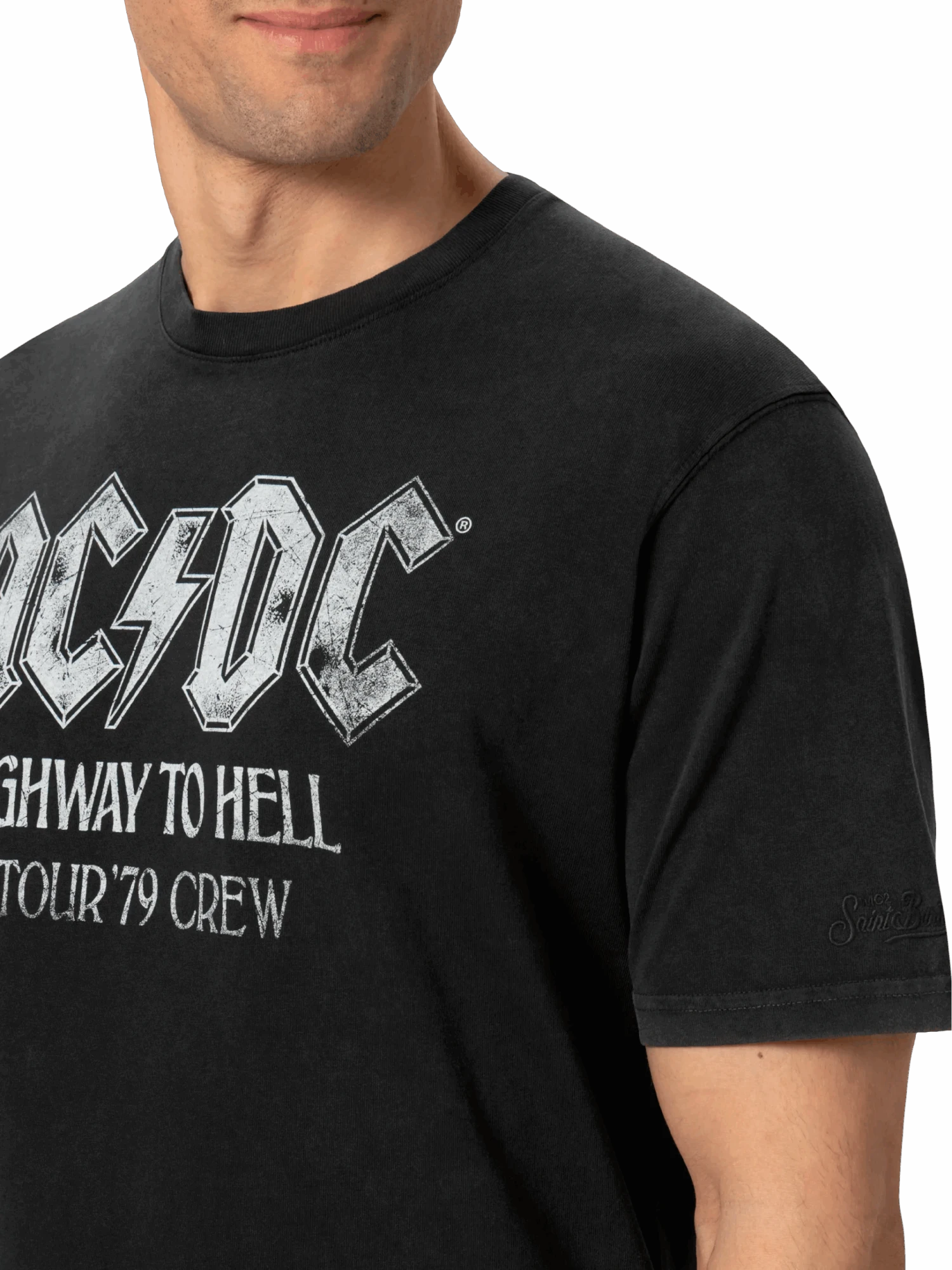 MC2 Saint Barth Vintage Cotton T-shirt Jack With ACDC Print 5 MC2 Saint Barth Vintage Cotton T-shirt Jack With ACDC Print - Image 3