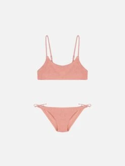 MC2 Saint Barth Jaiden Pink Crinkle Bralette Bikini