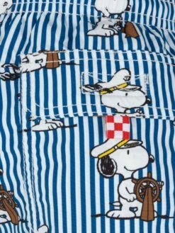 MC2 Saint Barth Jean Mid-length Swim Shorts With Snoopy Print | SNOOPY PEANUTS® SPECIAL EDITION -MC2 Saint Barth Shop UID JEA000101132H BOY SWIMSHORT BLUE PEANUTS 03