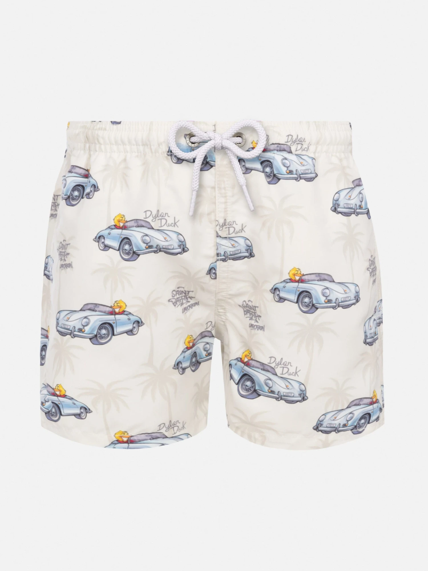 MC2 Saint Barth Jean Mid-length Swim Shorts With Cryptopuppets Car Print | CRYPTOPUPPETS SPECIAL EDITION 3 MC2 Saint Barth Jean Mid-length Swim Shorts With Cryptopuppets Car Print | CRYPTOPUPPETS SPECIAL EDITION